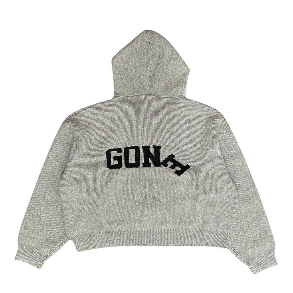 Knit hoodie