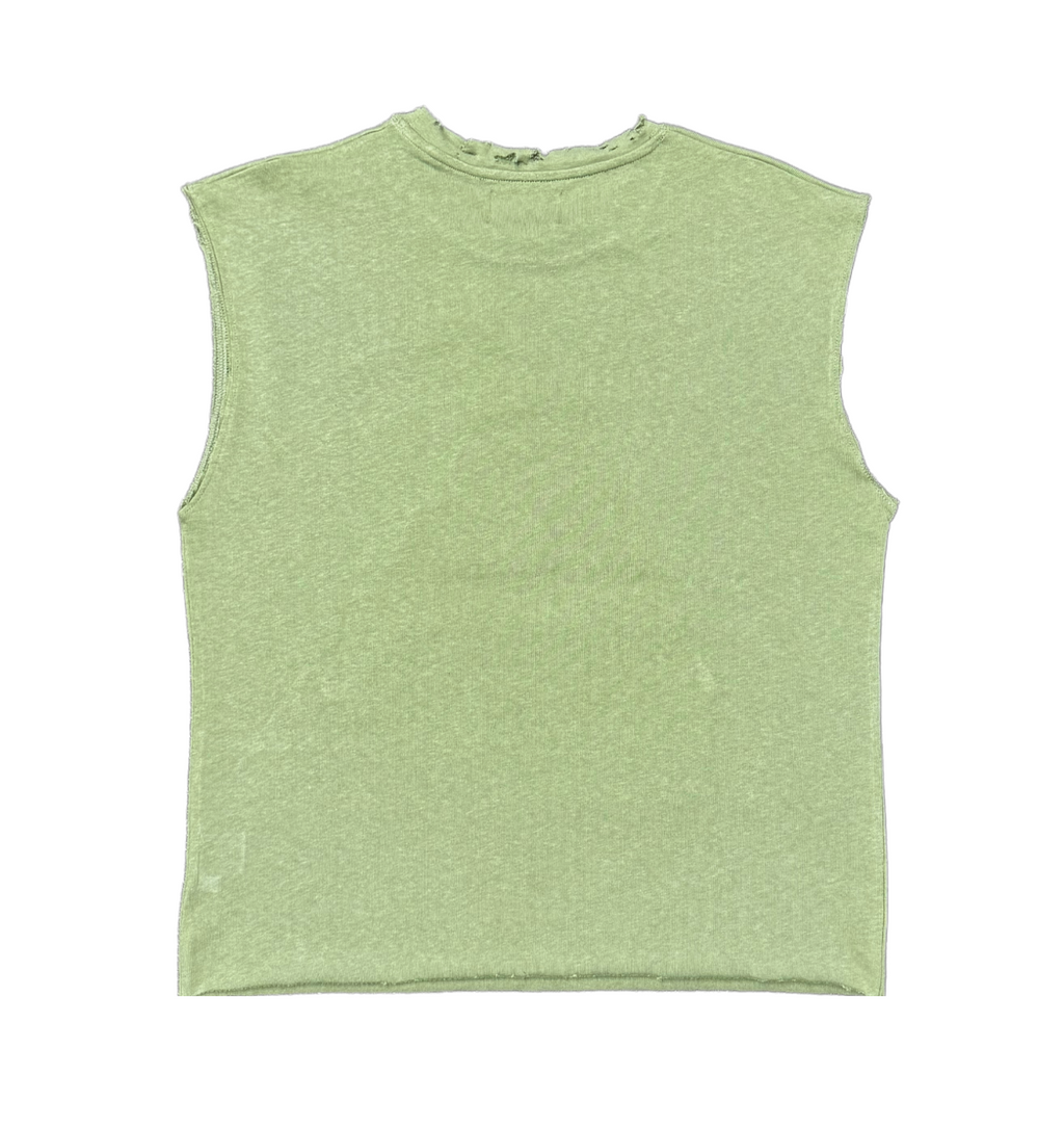 Gone Warning Sleeveless - Distressed