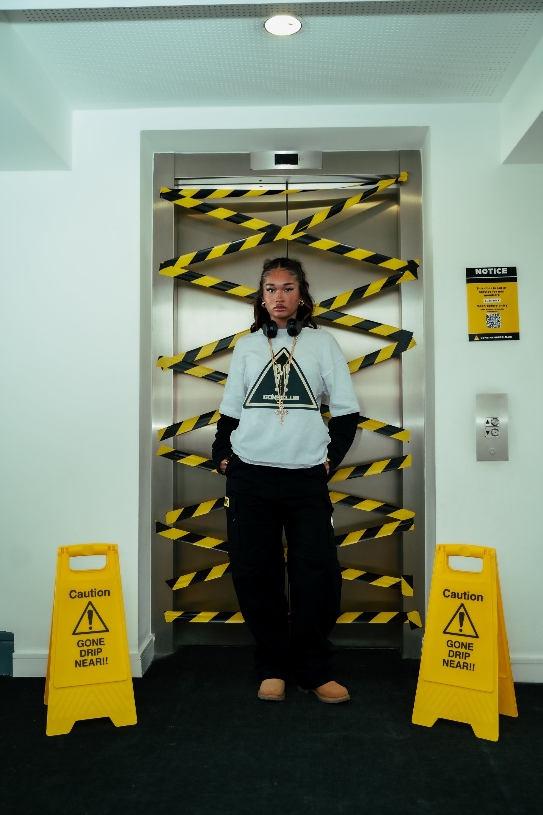 GONE Double Layer Warning Longsleeve